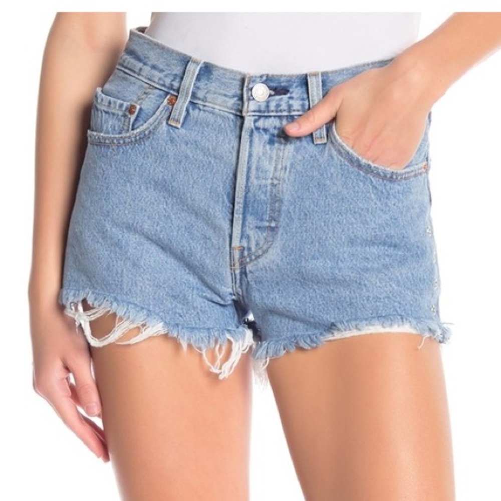 Levi’s 501 Embellished Jean Shorts
